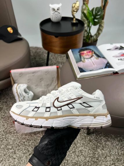 Кросівки  P-6000 W White Black Brown , текстиль , В'єтнам 39 25 см