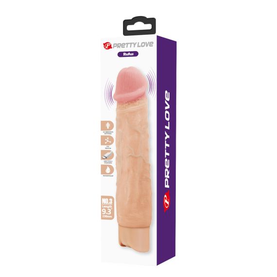 Вибратор Pretty Love Rufus Realistic Vibrating Dildo Sex Aura | Зображення 1