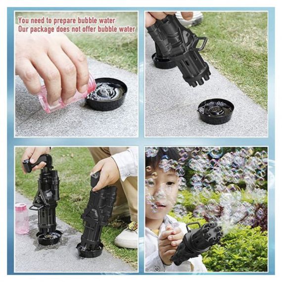 Пулемет детский с мыльными пузырями Gatling Миниган WJ 950 IE-20 | Зображення 3