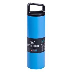 Термос металевий 500 мл Bottle Sport з вакуумною ізоляцією синій HPGM5009BL