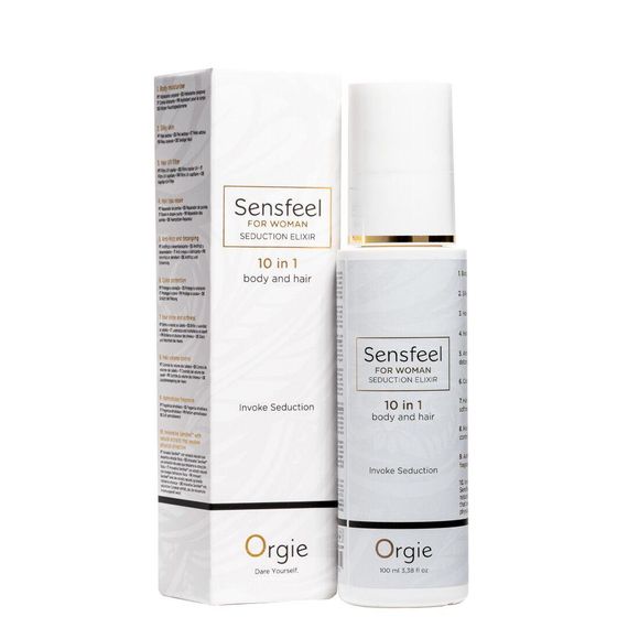 Лосьйон з феромонами для тіла та волосся Orgie – Sensfeel Seduction Elixir 10 in 1 for Woman (100 мл) Sex Aura