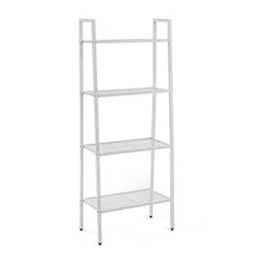 Стелаж-етажерка чотириярусний з металу білий 60*35*148см SW-00002104