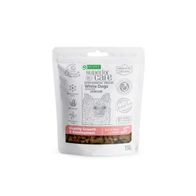 Лакомство для щенят с белым окрасом шерсти Nature's Protection Superior Care White Dogs Growth and Development с белком насекомых 150 гр