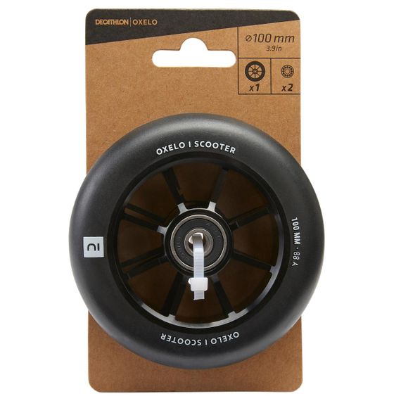 Колесо 100 мм для самоката для фристайлу - Чорне - Без розміру | Зображення 2