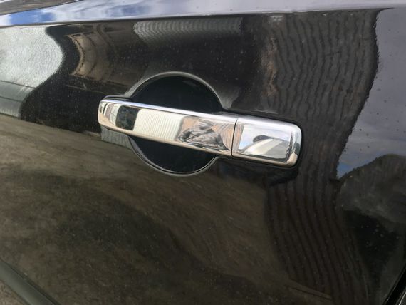 Накладки на ручки (4 шт, нерж) З чіпом, Carmos - Турецька сталь для Nissan Qashqai 2007-2010 рр