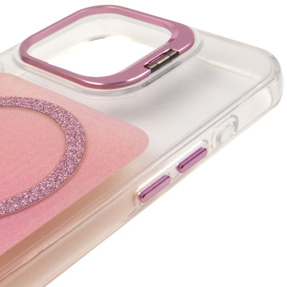 Чохол TPU+PC Jewel Sparkle with Magnetic Fit для Apple iPhone 16 Pro (6.3") Pink Ruby | Зображення 3
