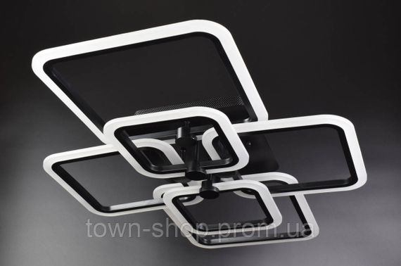 Люстра потолочная LED с пультом A2503/2+2+2-bk Черный 12х59х80 см.