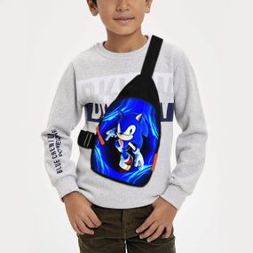Сумка через плечо детская Супер Соник 29х17 см сумка слинг для мальчика (02198)