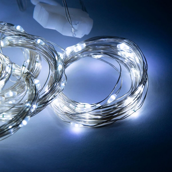 Гірлянда штора LED Copper Lamp світлодіодна гірлянда крапля роси водоспад працює від USB розміри 3.2х3 м | Зображення 7