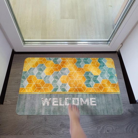 Влагопоглощающий коврик кубы "Welcome" 40*60CM*3MM (D) SW-00001561 | Зображення 4