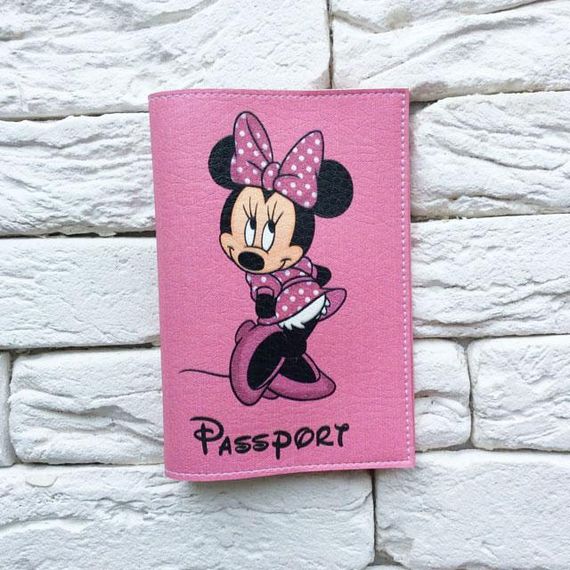 Обкладинка для паспорта Minnie Mouse (рожевий) | Зображення 1