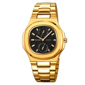 Класичний чоловічий годинник Skmei 2423GD Gold