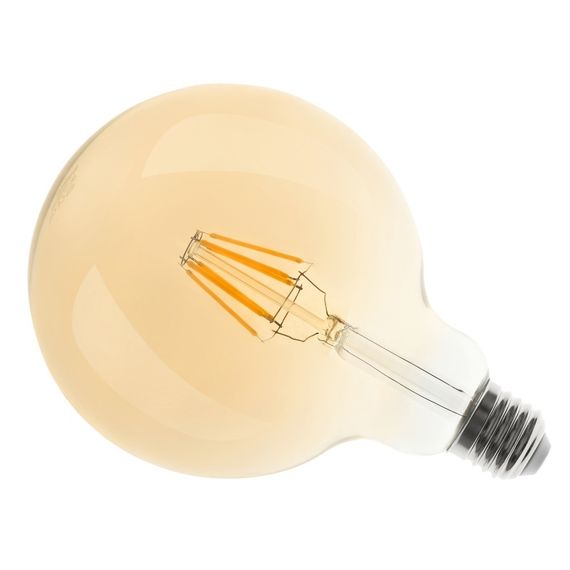 Лампа светодиодная LED 6W E27 COG WW G125 Amber 220V | Зображення 1