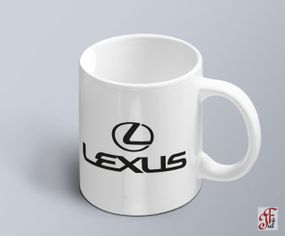 Чашка  з принтом авто логотип Lexus  (02010102004)