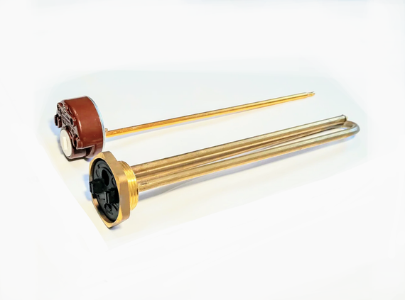 Тэн 2500W для бойлера с резьбой 1 1/4" с терморегулятором (Китай) | Зображення 1