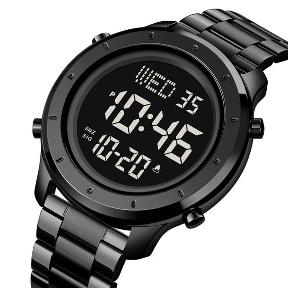Годинник S2kmei 1864SBKBK Black-Black Steel | Зображення 1