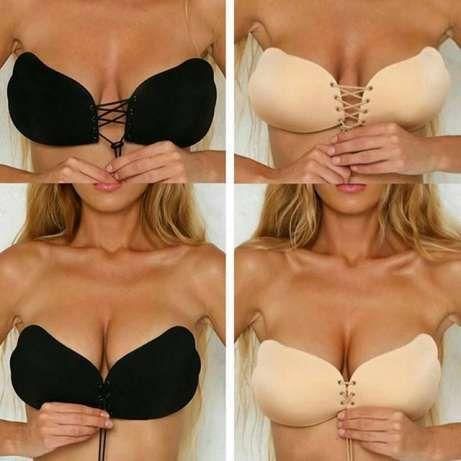 Бюстгальтер-невидимка Fly bra з ефектом, Push Up Ліфчик без бретельок, Невидимий бюстгальтер. беж-A | Зображення 8