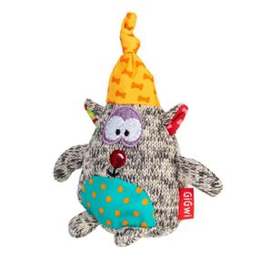 Іграшка для собак Ведмідь з пищалкою GiGwi Plush текстиль 10 см