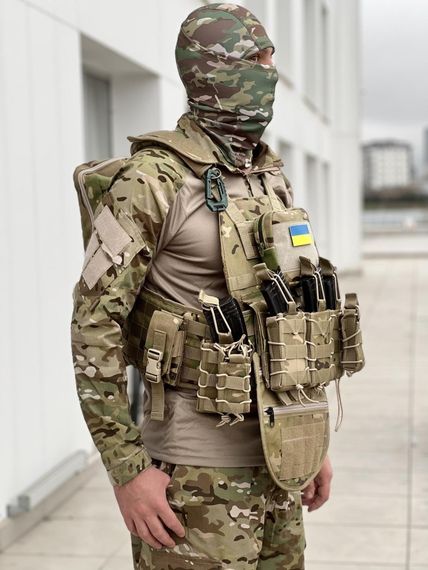 Плитоноска під плити  (27х35 , 25х30 ) високої якості +11 підсумків та рюкзаком мультикам | Зображення 1