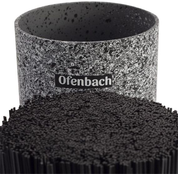 Підставка-колода Ofenbach Grey Marble для кухонних ножів 11х11х22 см, кругла | Зображення 3