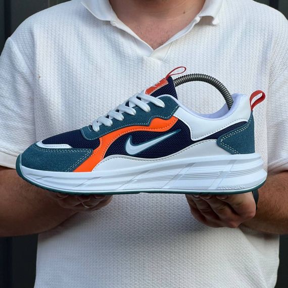 Кросівки Nike матеріал текстиль/замш колір синій, білий | Зображення 4