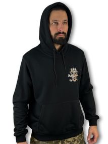 Чорна ХУДІ з принтом "JOLLY ROGER" Розмір S
