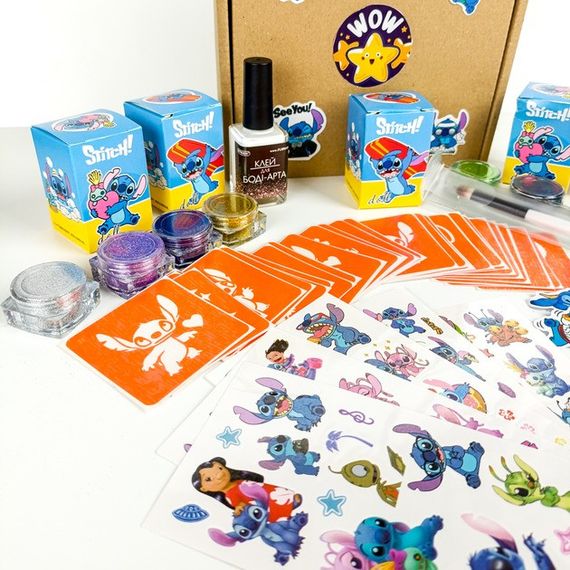 Набір для біо-тату "Wow Box Стіч" wow-box-stich-5 для 5 дітей | Зображення 1