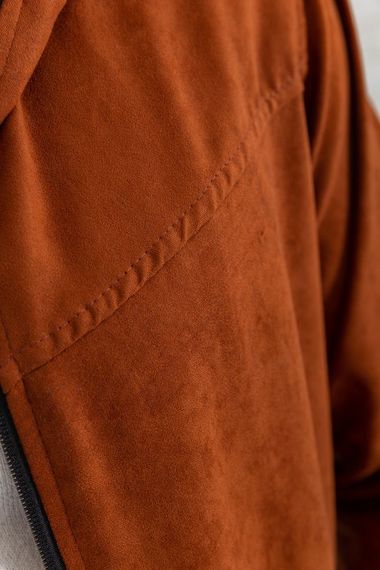 Вітровка чоловіча на блискавці, колір теракотовий, 131R3009 | Зображення 4
