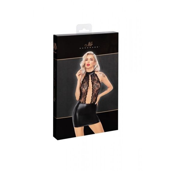 Сексуальна міні сукня з мереживом Noir F279 розмір XL Sex Aura | Зображення 5