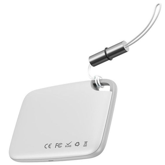 Трекер-брелок Baseus Intelligent T2 ropetype anti-loss device (ZLFDQT2-0) White | Зображення 1
