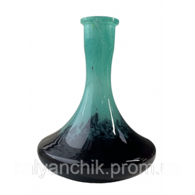 Колба для кальяну Україна Craft Чорно- Бірюзова