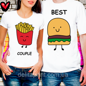 Парні футболки для закоханих "Best Couple" Міцна пара