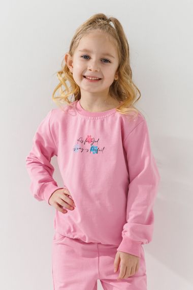 Костюм світшот+штани для дівчинки 14488 92 см Рожевий shop (2000990959003) | Зображення 1