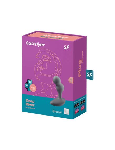 Смарт-масажер простати Satisfyer Deep Diver Grey | Зображення 3