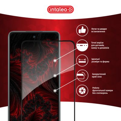 Стекло защитное Intaleo Full Glue Realme C67 Black (1283126590047) | Зображення 2