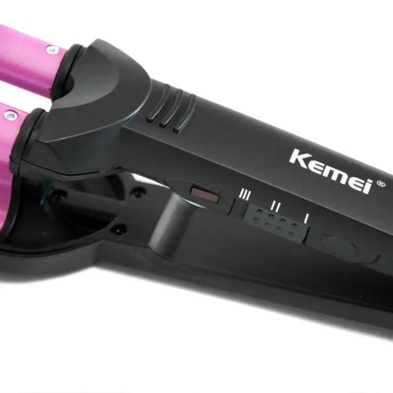 Тройная плойка для волос KEMEI KM 2022 | Зображення 3