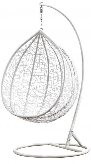 Підвісне крісло-гойдалка кокон Bonro Бонро 329M (біло-сіре) (46000012) | Зображення 3