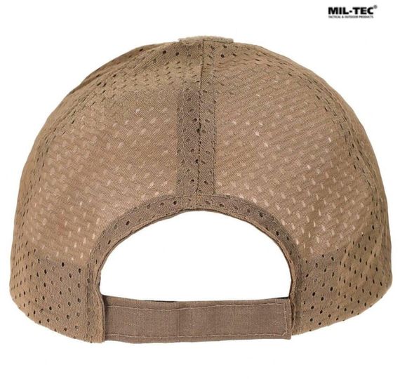 Бейсболка MIL-TEC Net Baseball Cap Coyoteз сіткою | Зображення 3