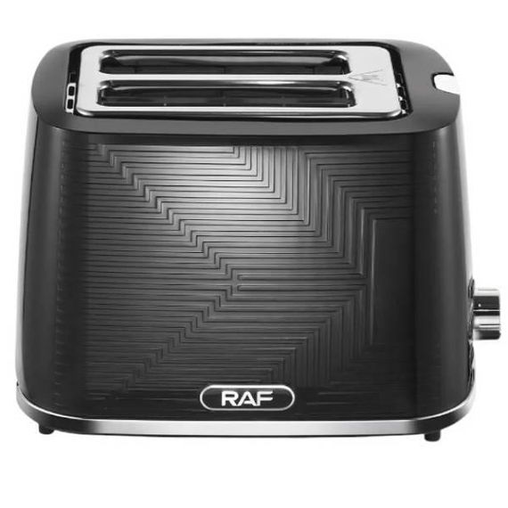 Тостер на 2 скибочки хліба з регулятором RAF R 2102 Чорний