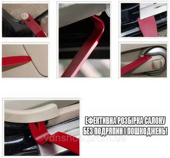 Набор из 19 инструментов для снятия обшивки и разборки салона EL-198504 | Зображення 3