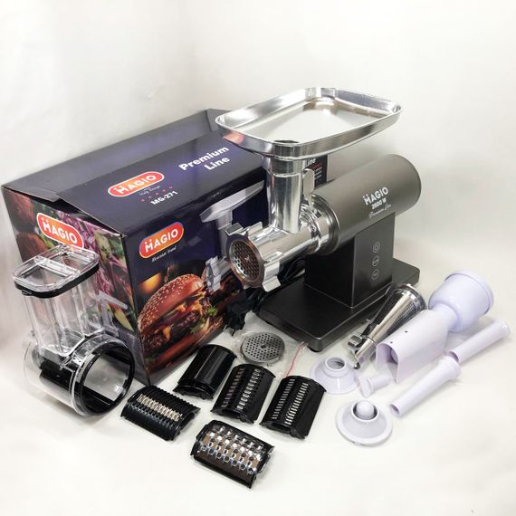 Электрическая мясорубка с множеством насадок MAGIO, Универсальная мясорубка измельчитель VU-60 | Зображення 1