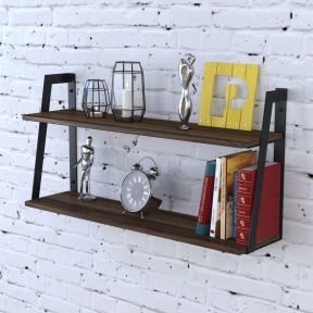 Полка настенная Loft Design PL5-68-16 орех модена