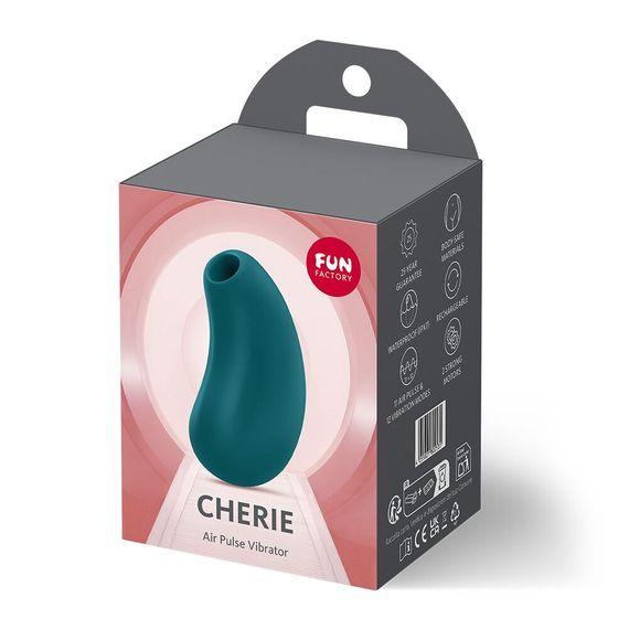 Вакуумний стимулятор Fun Factory Cherie Bottle Green, 12 режимів вібрації, 11 рівнів вакууму | Зображення 5