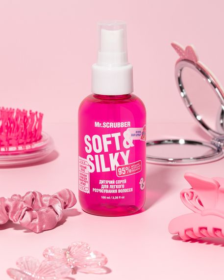 Детский спрей для легкого расчесывания волос Mr. Scrubber Soft & Silky (200 ml) | Зображення 1
