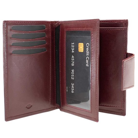 Гаманець жіночий шкіряний Semi Line RFID Dark Red (P8261-2) | Зображення 2