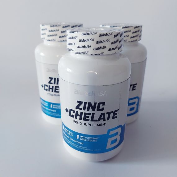 Цинк Zinc + Chelate BioTech USA 60 таблеток | Зображення 2