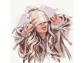 Картина по номерам "Winter girl" 40х40 10230-AC