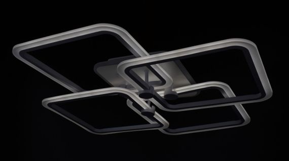 Люстра світлодіодна стельова LED світильник для квартири на стелю лед з пультом 26102 Білий 11х64х64 см. | Зображення 4