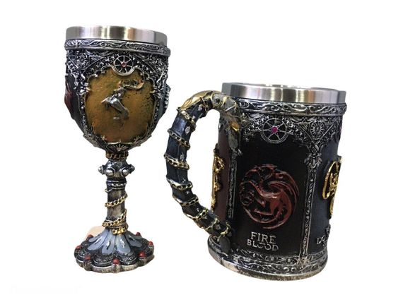 Подарунковий Набір Гуртка Чашка Келих 3D Гра Престолів Game Of Thrones Бафомет Подарунок | Зображення 1