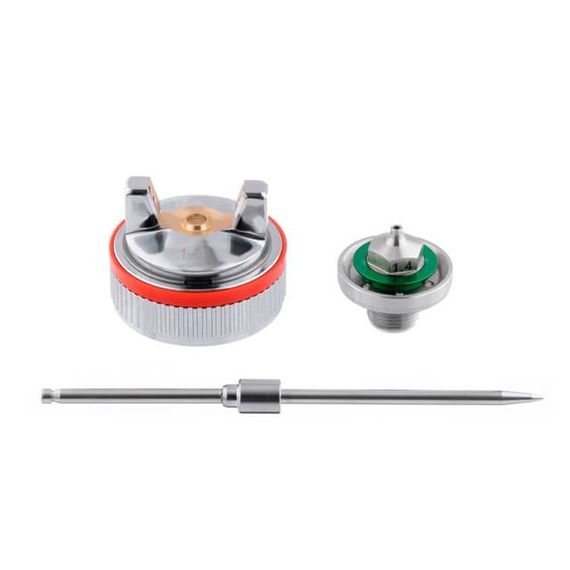 Комплект форсунки 1.4 мм для фарбопультів HVLP II PT-0100, РТ-0105, РТ-0105D (дюза, повітряна головка, голка)1 | Зображення 2